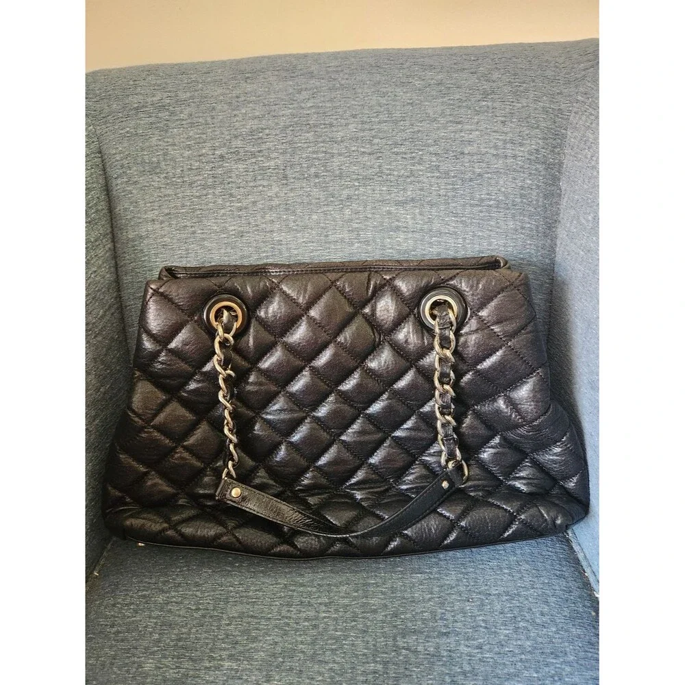 Kate Spade Gold Coast Maryanne Quilted Black Chain-Handle Tote